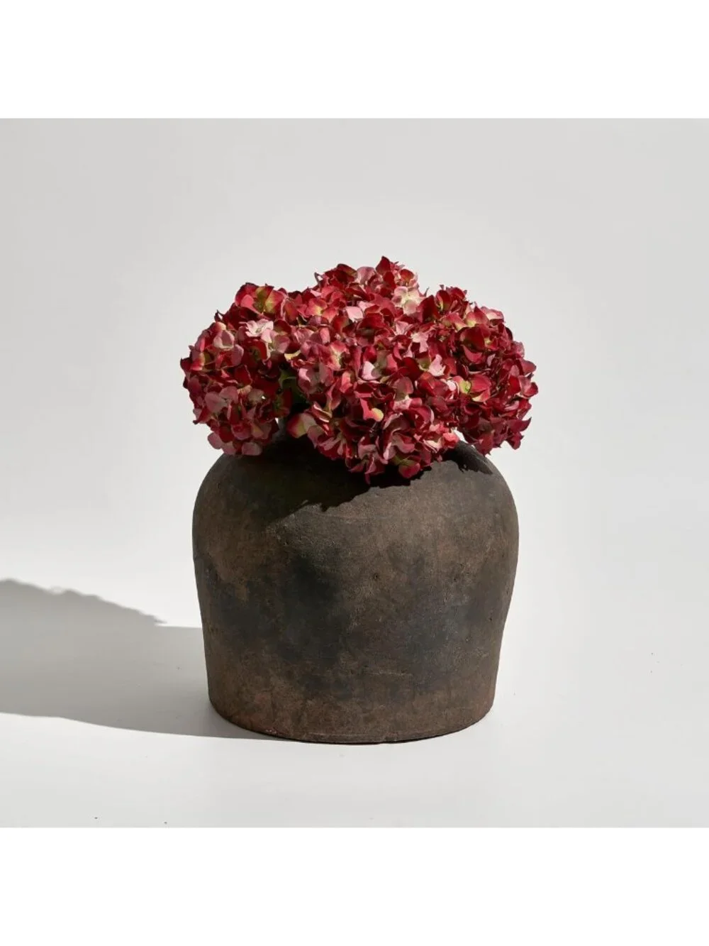 Large Brown Ceramic Vase - 11